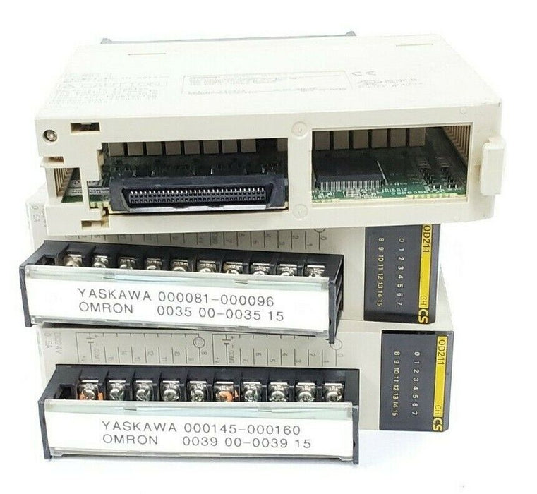 LOT OF 3 OMRON CS1W-OD211 OUTPUT UNITS CS1WOD211, 24V DC