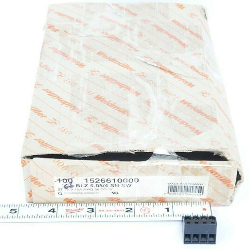 BOX OF 66 NEW WEIDMULLER BLZ 5.08/4 SN SW TERMINAL BLOCK PLUGS 1526610000