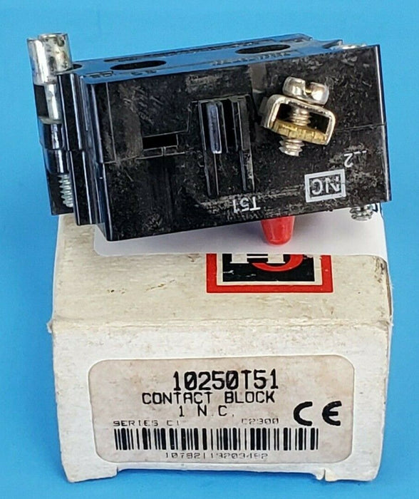 NIB CUTLER HAMMER 10250T51 CONTACT BLOCK SERIES C1