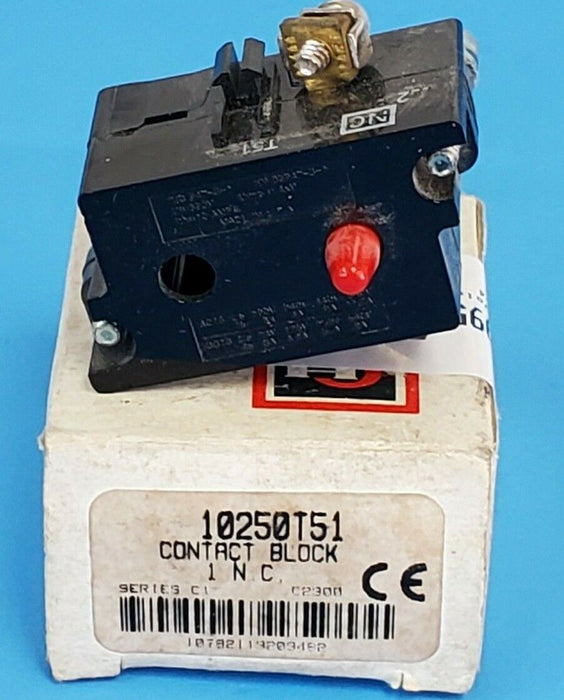 NIB CUTLER HAMMER 10250T51 CONTACT BLOCK SERIES C1