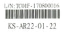 NEW MAKINO L/N: TC01F-170800016 KIT KS-AR22-01-22