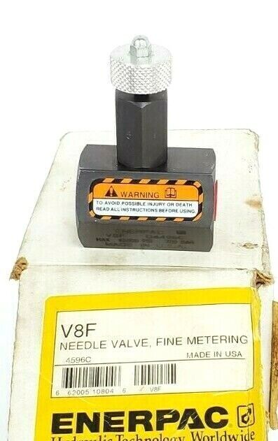 NIB ENERPAC V8F NEEDLE VALVE FINE METERING