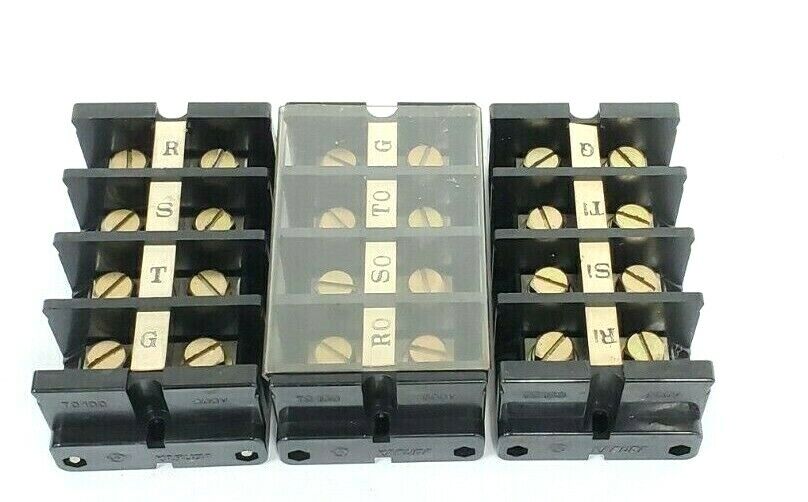LOT OF 3 KASUGA TC100 TERMINAL BLOCKS 600V