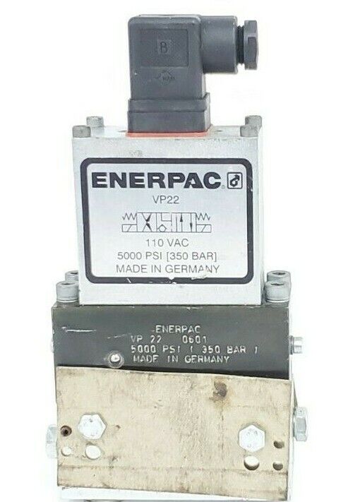 NEW ENERPAC VP22 SOLENOID VALVE 110 VAC, 5000 PSI (350 BAR) VP-22-0501