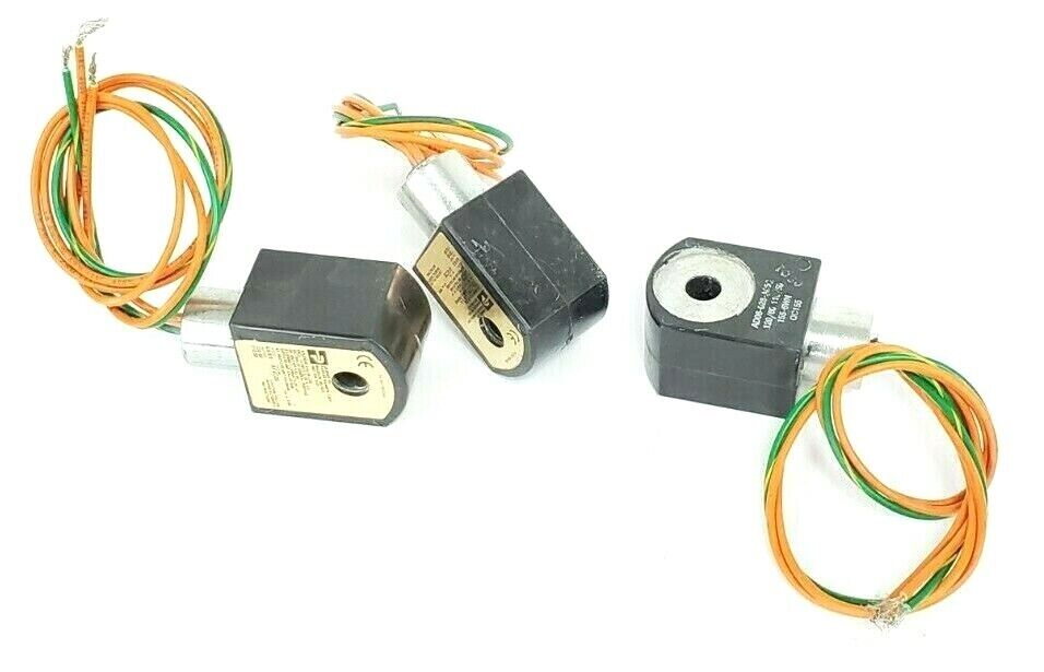 LOT OF 3 PARKER AF4C05 SOLENOID COILS 110/120V 50/60HZ 6.9/8W 3WIRE