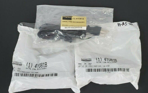 LOT OF 3 NEW DAYTON 4YD81B AXIAL FAN ACCESSORY CABLES 72'' 115VAC