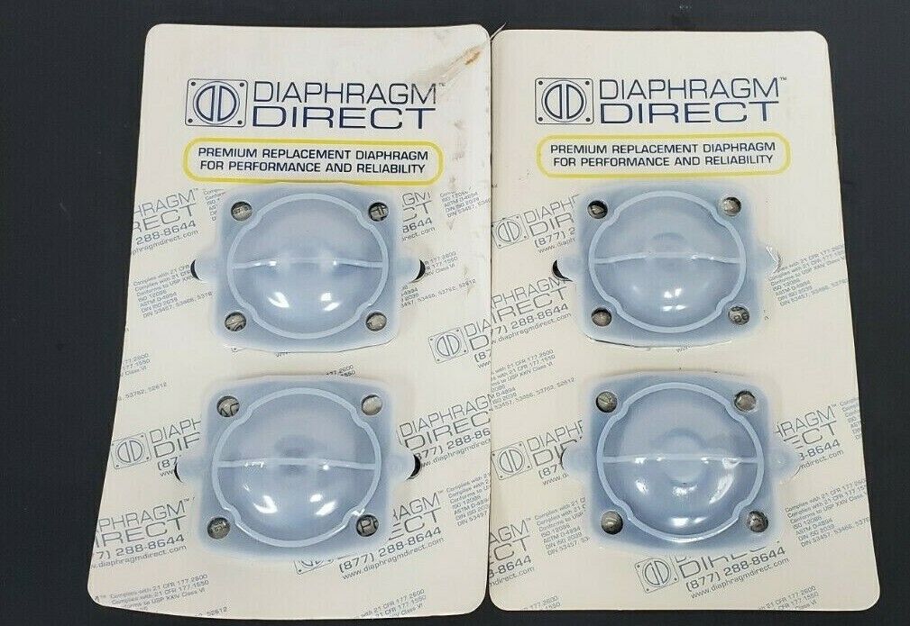 LOT OF 4 NEW DIAPHRAGM DIRECT P/N: DD10-ITFM SIZE: 1'' / DN 25 MAT: TFM/EPDM