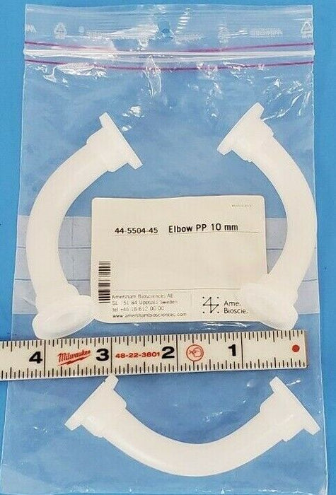 LOT OF 3 NEW GE HEALTHCARE 44-5504-45 ELBOWS 10MM 90DEG.