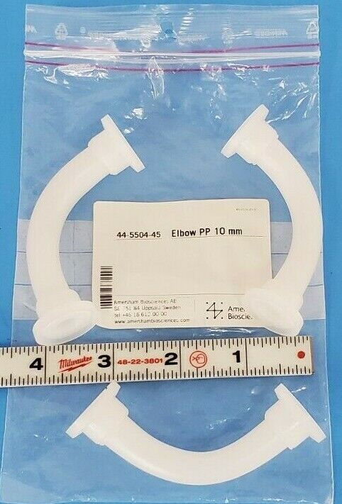 LOT OF 3 NEW GE HEALTHCARE 44-5504-45 ELBOWS 10MM 90DEG.
