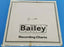 NEW BOX OF 100 BAILEY 00039526 CHART PAPER 11-1/8IN BAILEY 110F300T600P