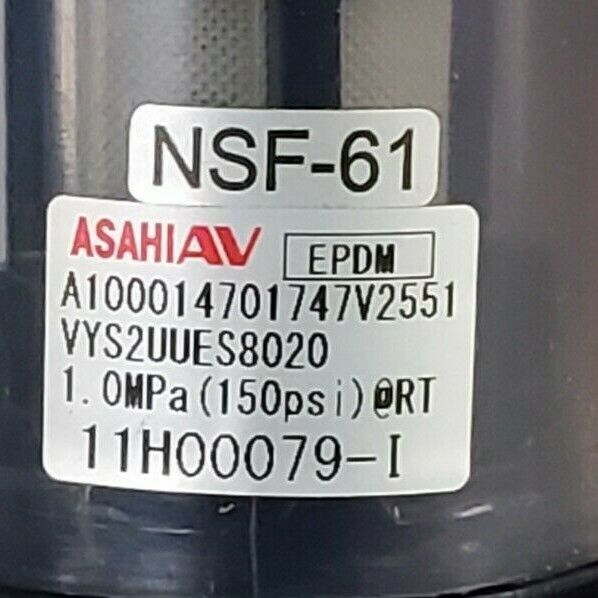 NIB ASAHI VYS2UUES8020 Y-SEDIMENT STRAINER VALVE 20MM 3/4'' TYPE 21 NSF61 COMBO