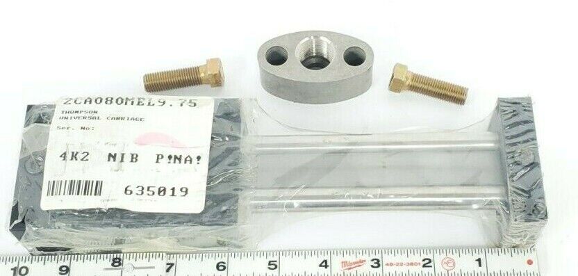 NIB THOMSON INDUSTRIES STF132M-SIH-0A FLOWMETER W/ 2CA08OMEL9.75 CARRIAGE