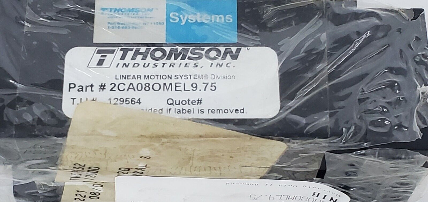 NIB THOMSON INDUSTRIES STF132M-SIH-0A FLOWMETER W/ 2CA08OMEL9.75 CARRIAGE