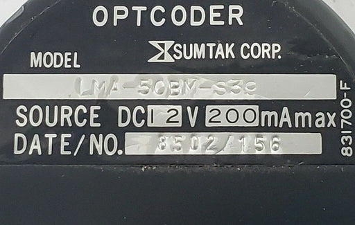 SUMTAK CORP LMA-50BM-S39 OPTCODER ENCODER 12VDC 200mA 831700-F LMA50BMS39