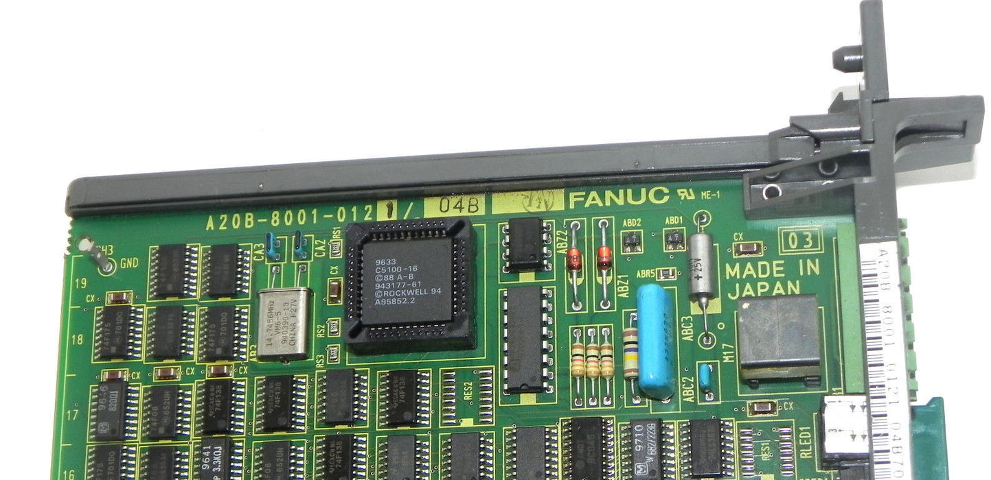 FANUC A20B-8001-0121/04B PC BOARD PROCESSOR W/ A16B-1212-0871/17C BOARD