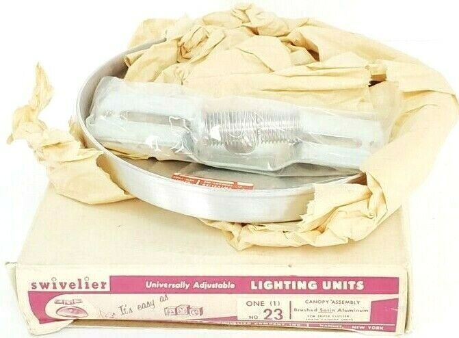 NIB SWIVELIER NO. 23 BRUSHED SATIN ALUMINUM CANOPY ASSEMBLY