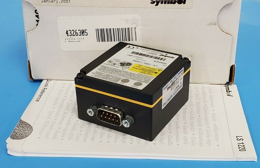 NIB SYMBOL LS-1220-I322A LASER BARCODE SCANNER LS1220I322A