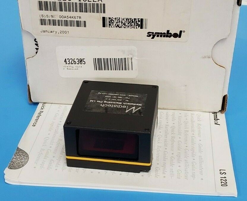 NIB SYMBOL LS-1220-I322A LASER BARCODE SCANNER LS1220I322A