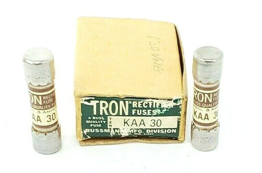 LOT OF 2 NEW COOPER BUSSMANN KAA30 FUSES 30AMP 130V, KAA 30