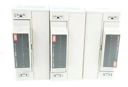 LOT OF 3 OMRON GT1-BSC01 DIGITAL UNIT 24VDC 16 PIONTS GT1-ID16 DIGITAL UNITS