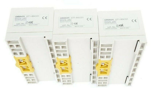 LOT OF 3 OMRON GT1-BSC01 DIGITAL UNIT 24VDC 16 PIONTS GT1-ID16 DIGITAL UNITS