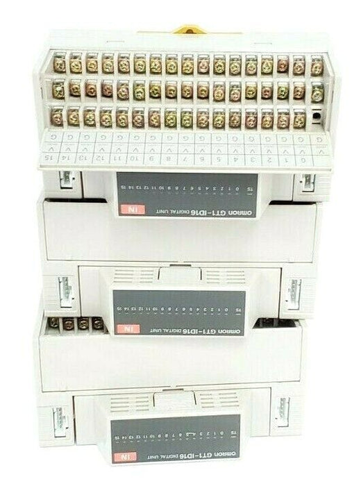 LOT OF 3 OMRON GT1-BSC01 DIGITAL UNIT 24VDC 16 PIONTS GT1-ID16 DIGITAL UNITS