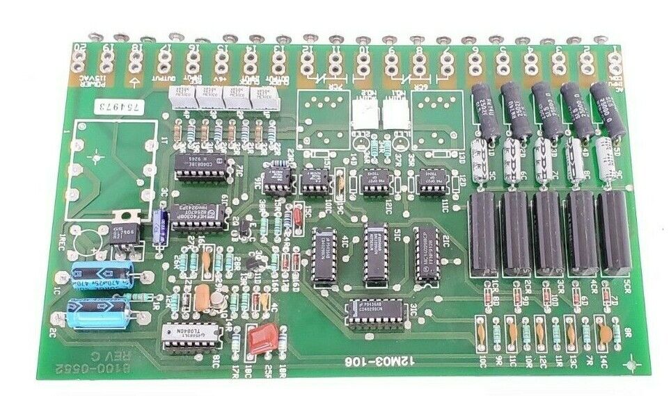 BOMAC ELECTRO FLYTE 12M03-106 CONTROL BOARD 8100-0552 REV. C (NO TOP BOARD)