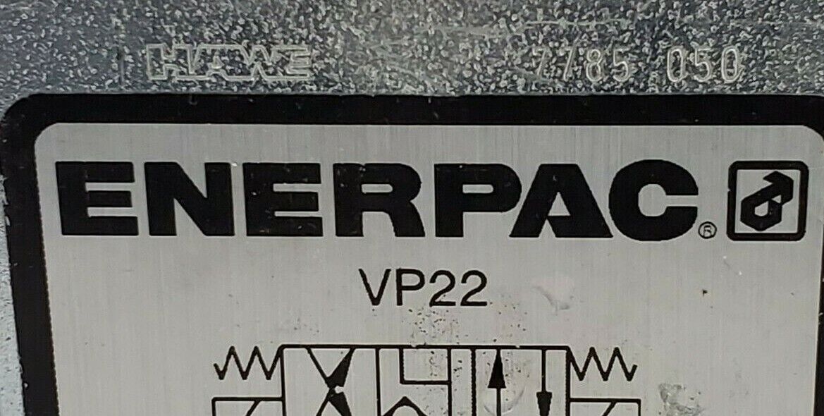 NEW ENERPAC VP22 SOLENOID VALVE 110 VAC, 5000 PSI (350 BAR) VP 22 3200