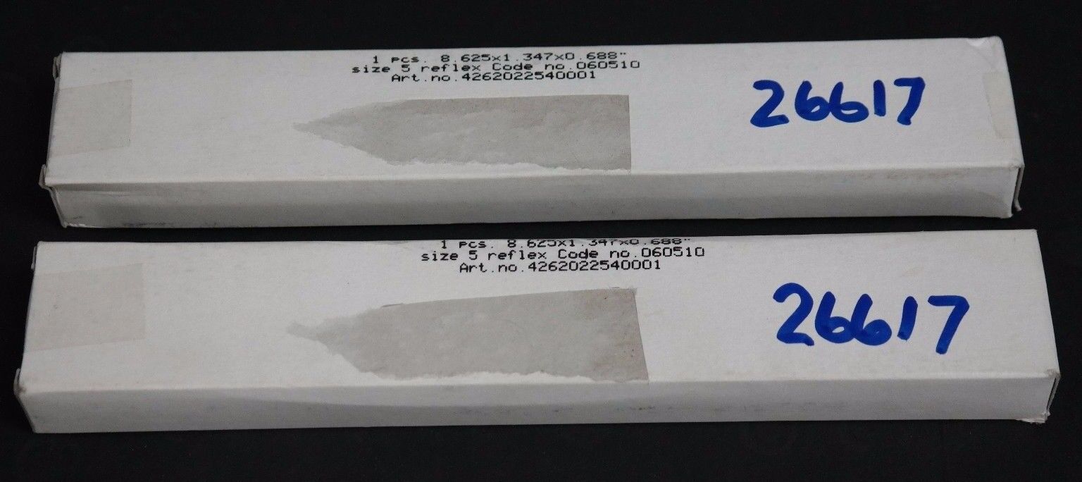 LOT OF 2 NIB SCHAUGLASS 8.625X1.347X0.688" BOROSILICATE B 5 REFLEX GAUGE GLASSES