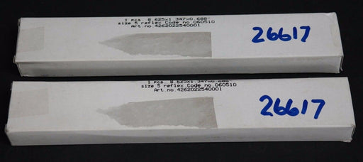 LOT OF 2 NIB SCHAUGLASS 8.625X1.347X0.688" BOROSILICATE B 5 REFLEX GAUGE GLASSES
