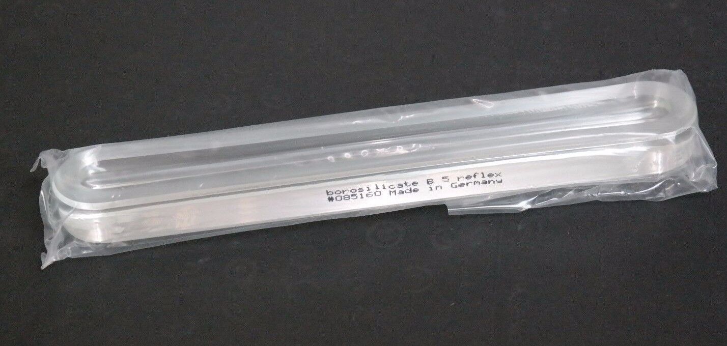 LOT OF 2 NIB SCHAUGLASS 8.625X1.347X0.688" BOROSILICATE B 5 REFLEX GAUGE GLASSES