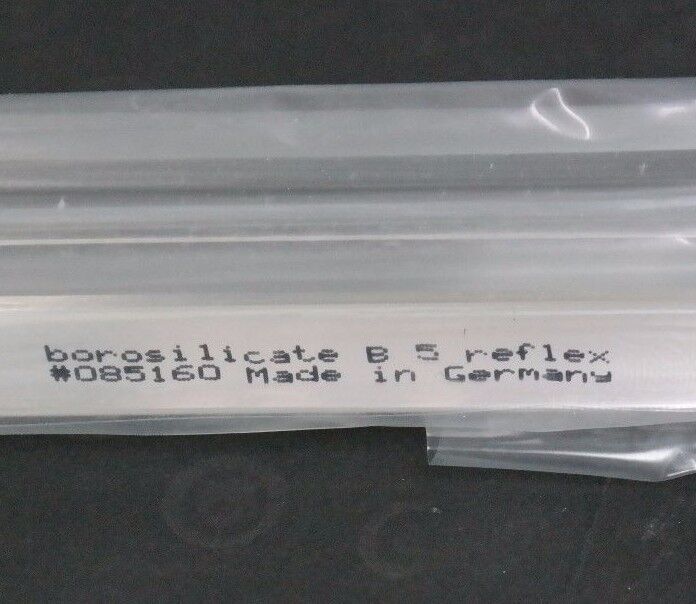 LOT OF 2 NIB SCHAUGLASS 8.625X1.347X0.688" BOROSILICATE B 5 REFLEX GAUGE GLASSES