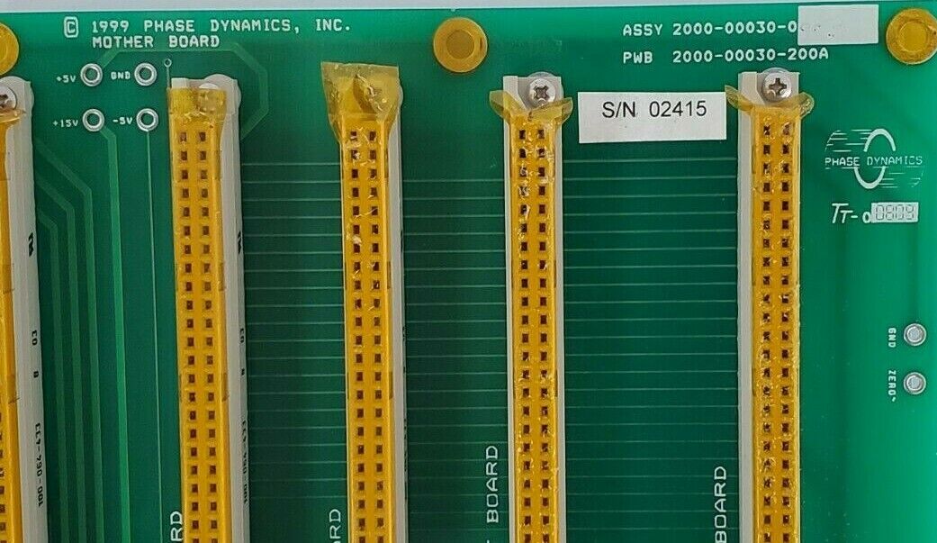 NEW PHASE DYNAMICS INC. ASSY. 2000-00030-0 MOTHER BOARD PWB 200-00030-200A