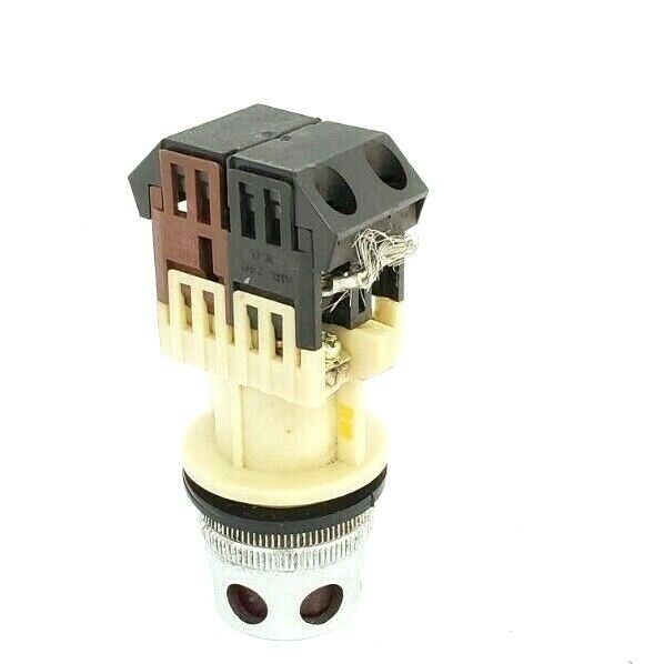 FUJI ELECTRIC AH30-L2 RED ILLUMINATED PUSH BUTTON W/ AHX 290 & AHX 291 CONTACTS