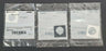 LOT OF 3 NEW ALLEN BRADLEY 800H-W100 GREY LEGEND PLATES SER. D
