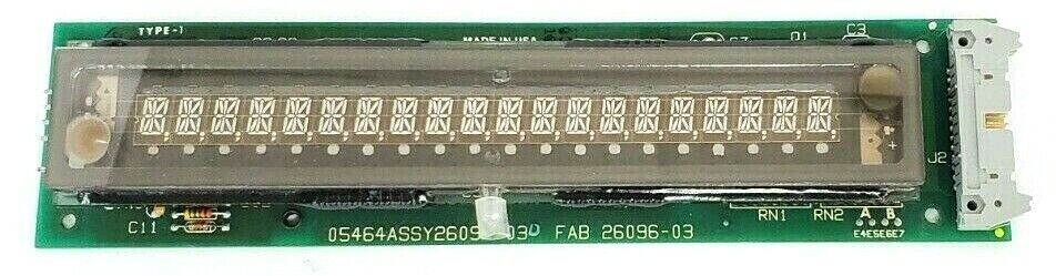 IEE 05464ASSY26097-03 DISPLAY UNIT BOARD FLUORESCENT FAB 26096-03 05464-26093-03