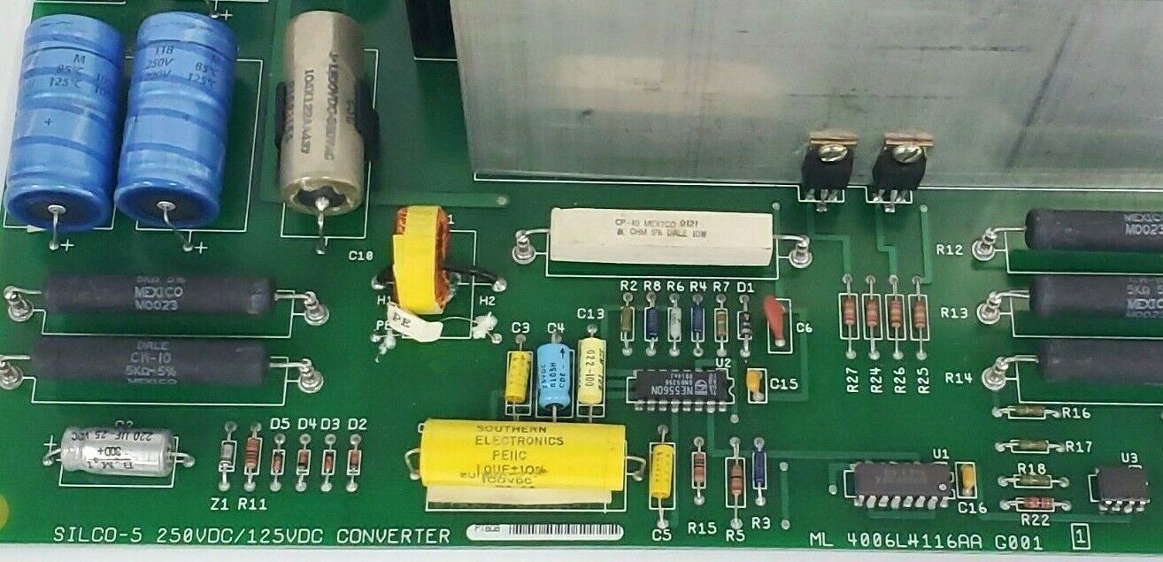 GENERAL ELECTRIC 4006L4116AA G001 SILCO-5 250VDC/125VDC CONVERTER BOARD