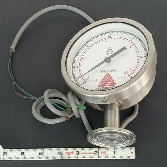 ANDERSON 37-00 TYPE S PRESSURE GAUGE 0-60PSI 0-4.2KG/CM^2 8805264
