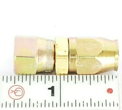 LOT OF 6 NEW SSP U-BUILD HOSE FITTINGS / COUPLINGS (5/8" X 1/2" X 7/16")