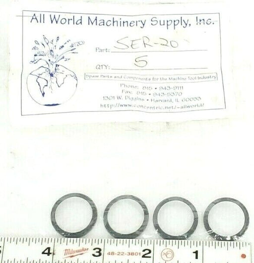 LOT OF 4 NEW ALL WORLD MACHINERY SUPPLY SER-20 O-RING SEALS SER20