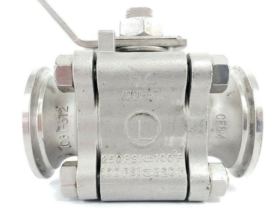 LADISH 1001-371 CF8M BALL VALVE 1001-372, 4308-0707-10, 250/100PSI, 100/320DEG F