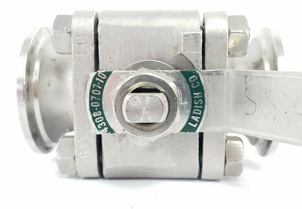 LADISH 1001-371 CF8M BALL VALVE 1001-372, 4308-0707-10, 250/100PSI, 100/320DEG F