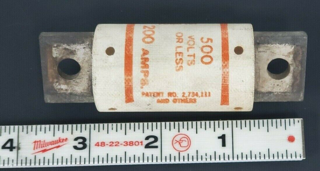 GOULD SHAWMUT A50P200 AMP-TRAP SEMICONDUCTOR 200AMP 500V FUSE TYPE 4