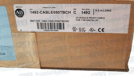 ALLEN BRADLEY 1492-CABLE050TBCH I/O MODULE READY CABLE SER. C, 5.0M LONG NEW F/S