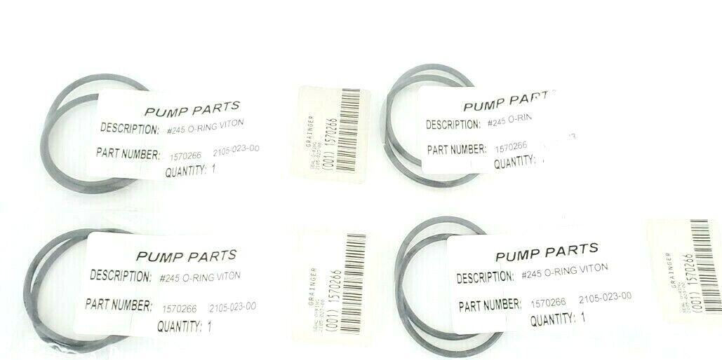 LOT OF 4 NEW AMT PUMPS 1570266 2105-023-00 #245 -O-RINGS VITON