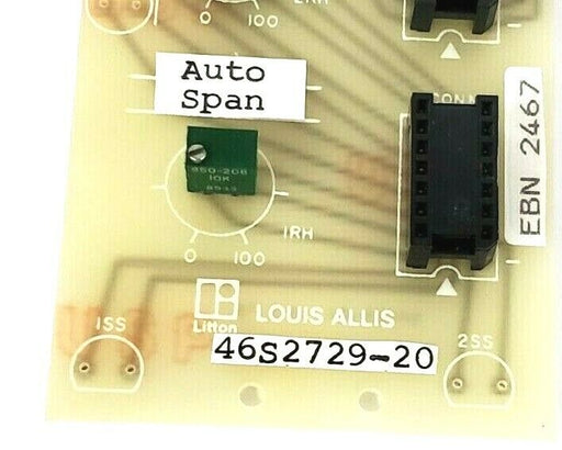 NEW LOUIS ALLIS 46S2729-20 CIRCUIT BOARD 46S272920