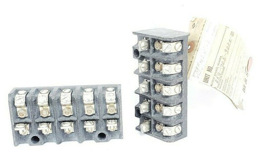 LOT OF 2 ALLEN-BRADLEY X-49662 CONTACT BLOCKS, SIZE 1, 5NO, X49662
