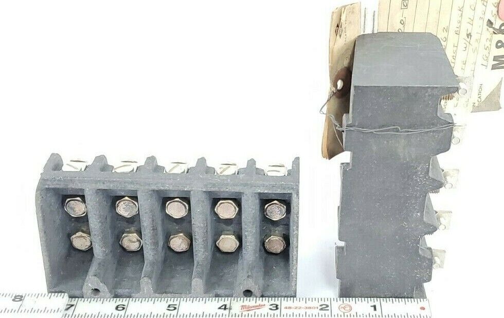 LOT OF 2 ALLEN-BRADLEY X-49662 CONTACT BLOCKS, SIZE 1, 5NO, X49662