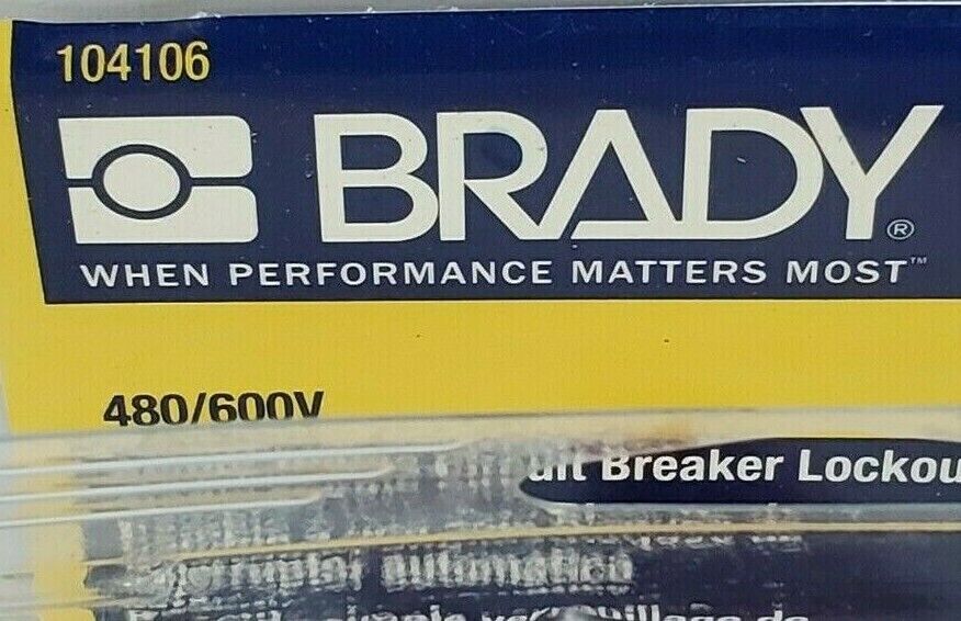 NEW BRADY 104106 CIRCUIT BREAKER LOCKOUT CLAMP-ON 480/600V