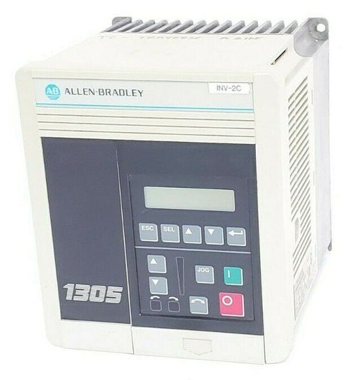 ALLEN BRADLEY 1305-BA03A-HA2 AC DRIVE SER. B 3 PH 1HP 0.75KW W/ 1201-HA2